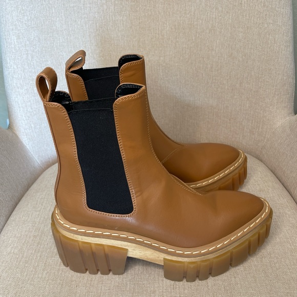 New Stella McCartney Emilie Pull On Leather Chelsea Boots. Size 6 1/2 - Picture 7 of 15